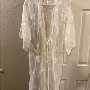 Vivid Cream Lace Cardigan